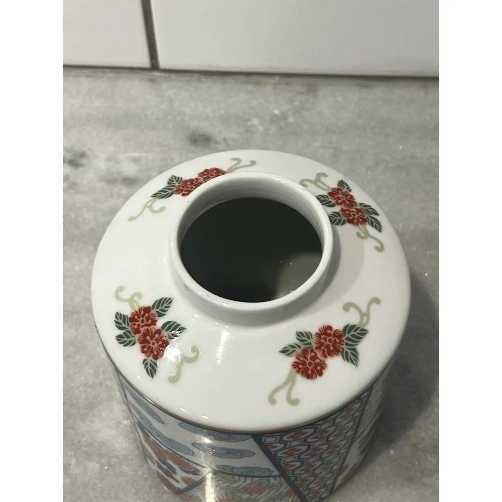 Mikado Tastesetter By Sigma HandPainted Porcelain Lidded GingerJar Japan-VTG